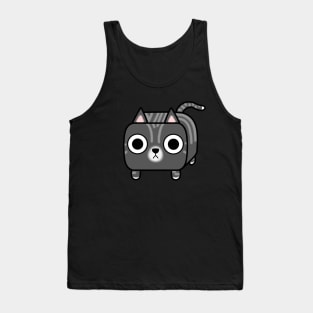 Grey Tabby Kitty Cat Loaf Tank Top